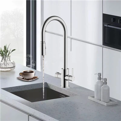 ברז 4 ב-1 עם צינור משוך